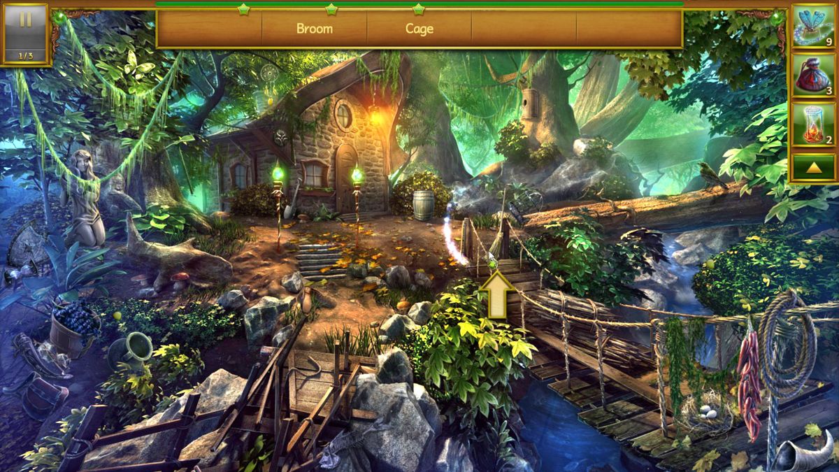 Lost Lands: A Hidden Object Adventure (Windows) screenshot: This is what the forest location looks like in daylight