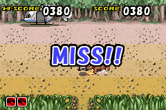 Jurassic Park Institute Tour: Dinosaur Rescue (Game Boy Advance) screenshot: You lose :(