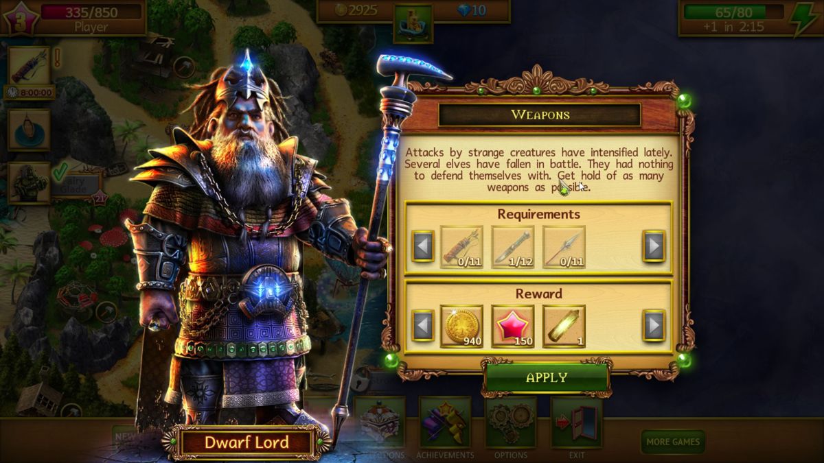 Lost Lands: A Hidden Object Adventure (Windows) screenshot: This is the first quest
