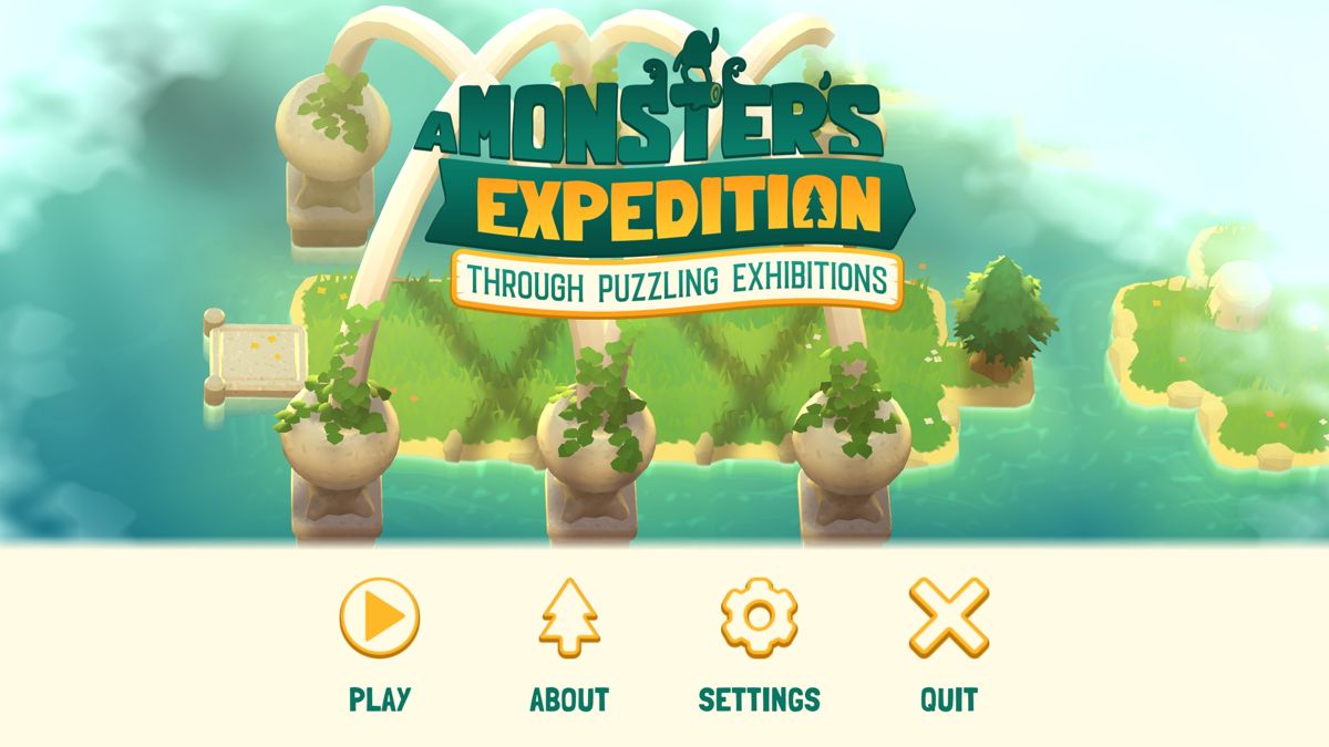 A Monster's Expedition Through Puzzling Exhibitions (Windows) screenshot: Main Menu