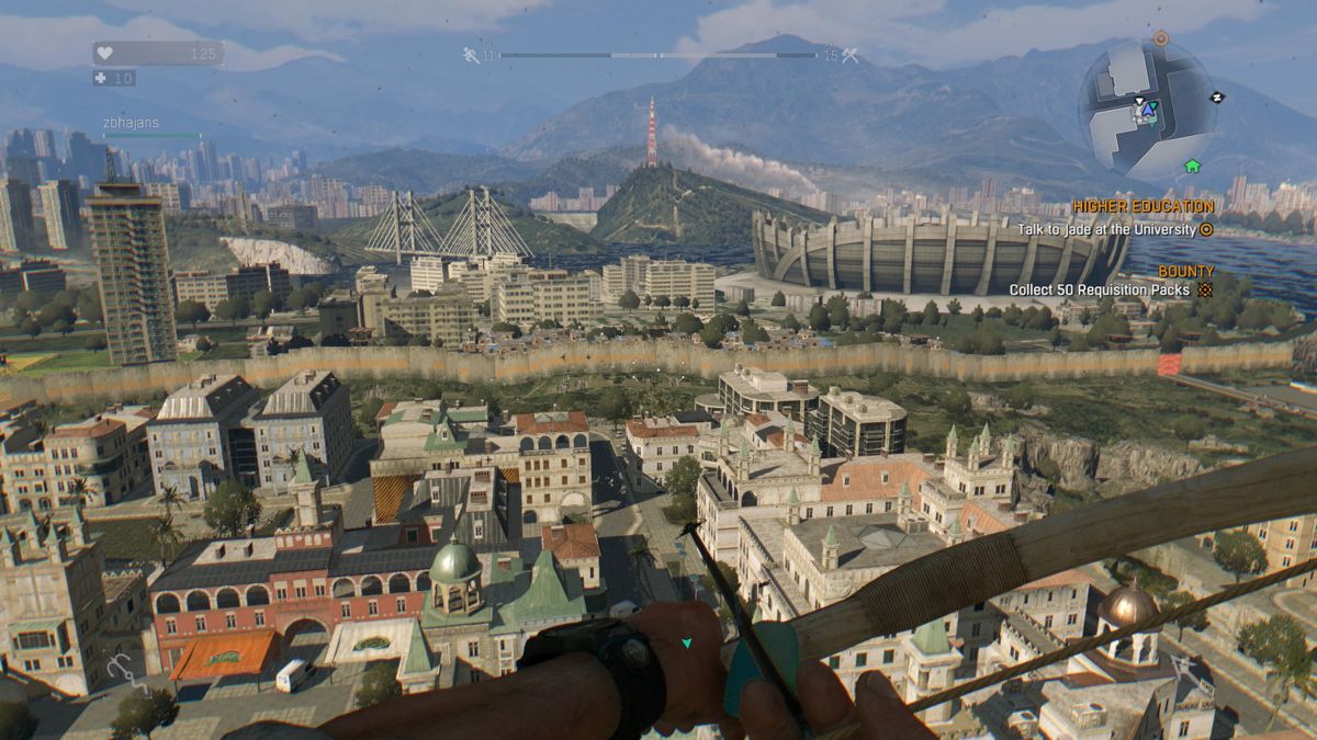 Dying Light: The Following - Enhanced Edition (PlayStation 4) screenshot: Dying Light: A view of the stadium