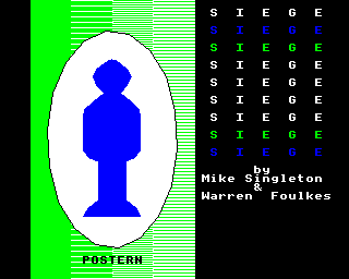 Siege (BBC Micro) screenshot: Title screen.