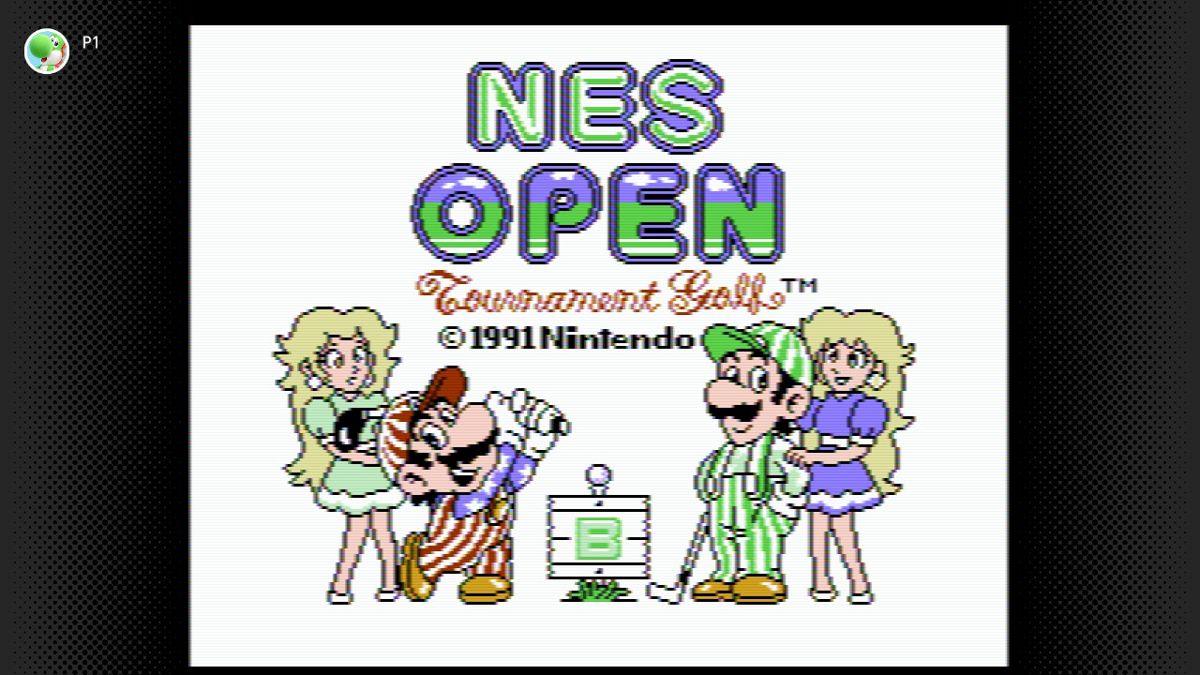 NES Open Tournament Golf (Nintendo Switch) screenshot: Title screen
