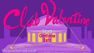 Club Valentine (Windows) screenshot: Title screen