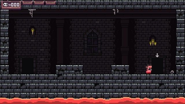 More Dark (Windows) screenshot: Reach the door to end the level