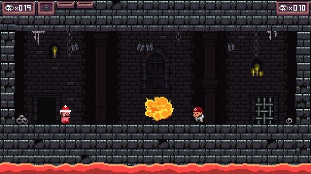More Dark (Windows) screenshot: Another boss battle — Mario?