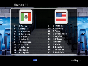 FIFA Soccer 2004 (PlayStation) screenshot: Line up loading screen.