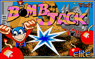 Bomb Jack (Amiga) screenshot: Title screen