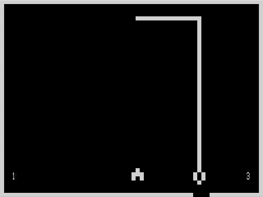 Siege (TRS-80) screenshot: Tank Hits a Wall