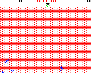 Siege (BBC Micro) screenshot: Starting a new game.