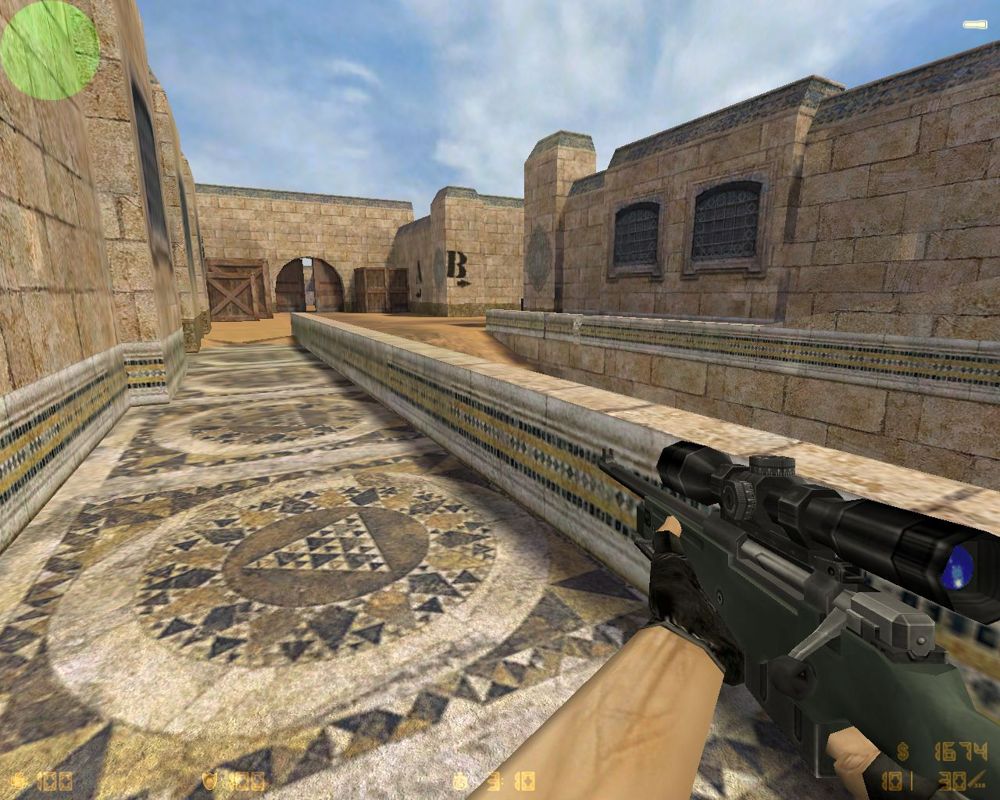 Counter-Strike: Condition Zero (Windows) screenshot: This is Dust, a classic CS map, with a fresh look.