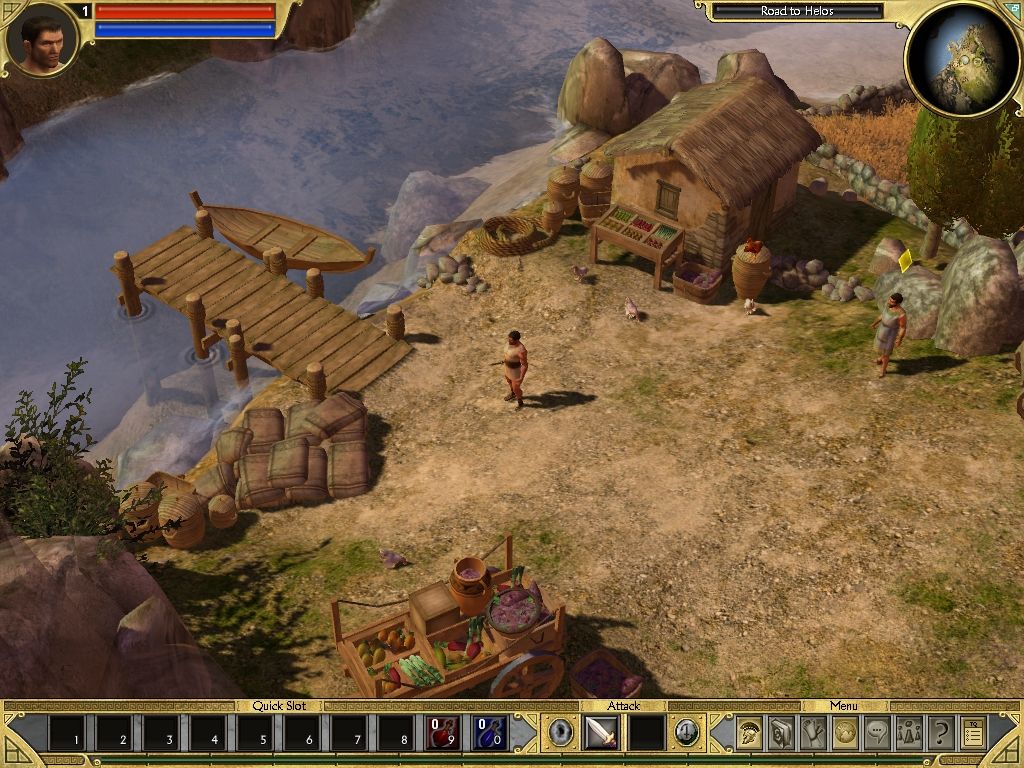 Titan Quest (Windows) screenshot: Here it all begins...