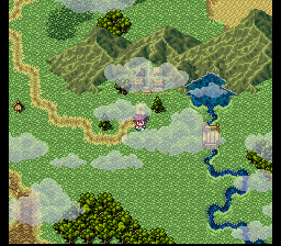 Tengai Makyō Zero (SNES) screenshot: World map