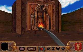 Powerslave (DOS) screenshot: Starting the game.