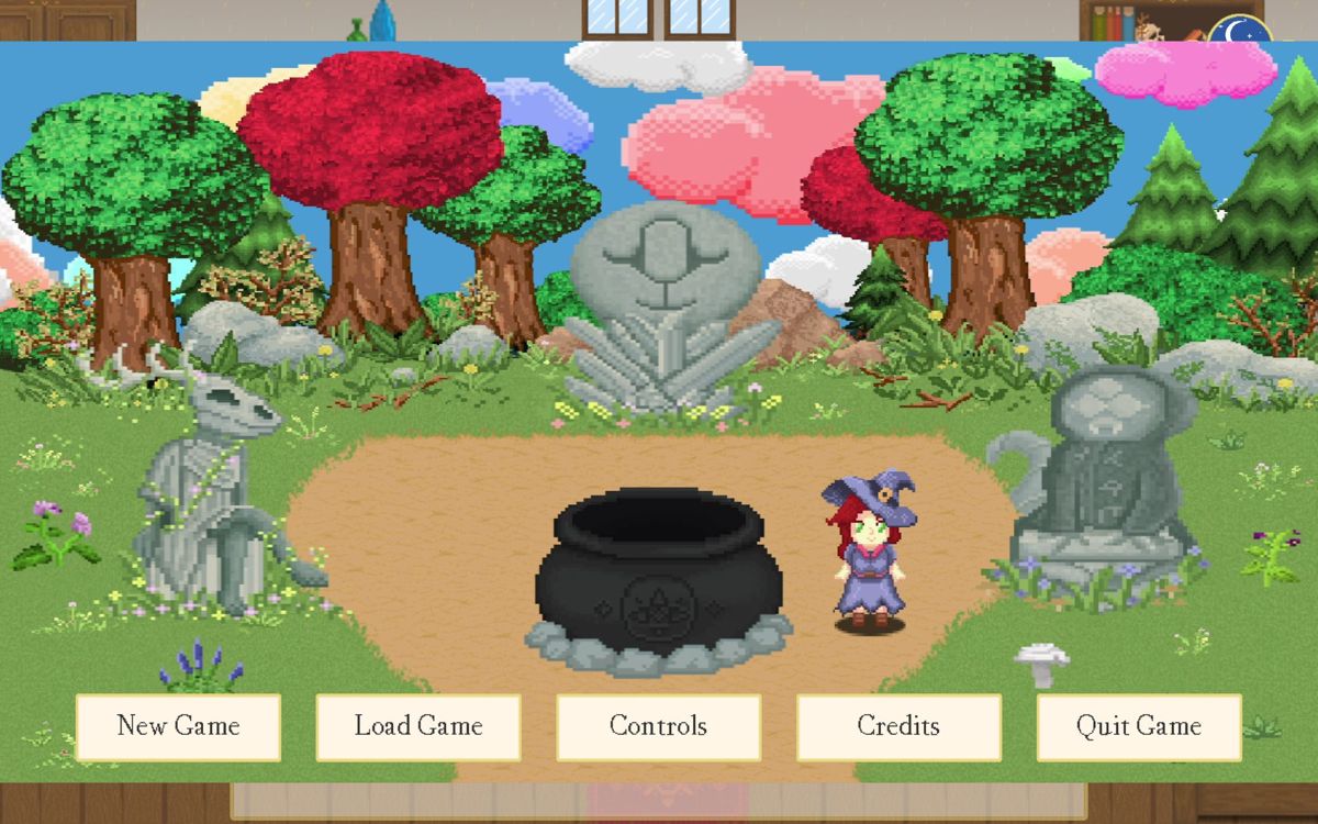 Hocus Potions (Windows) screenshot: The main menu