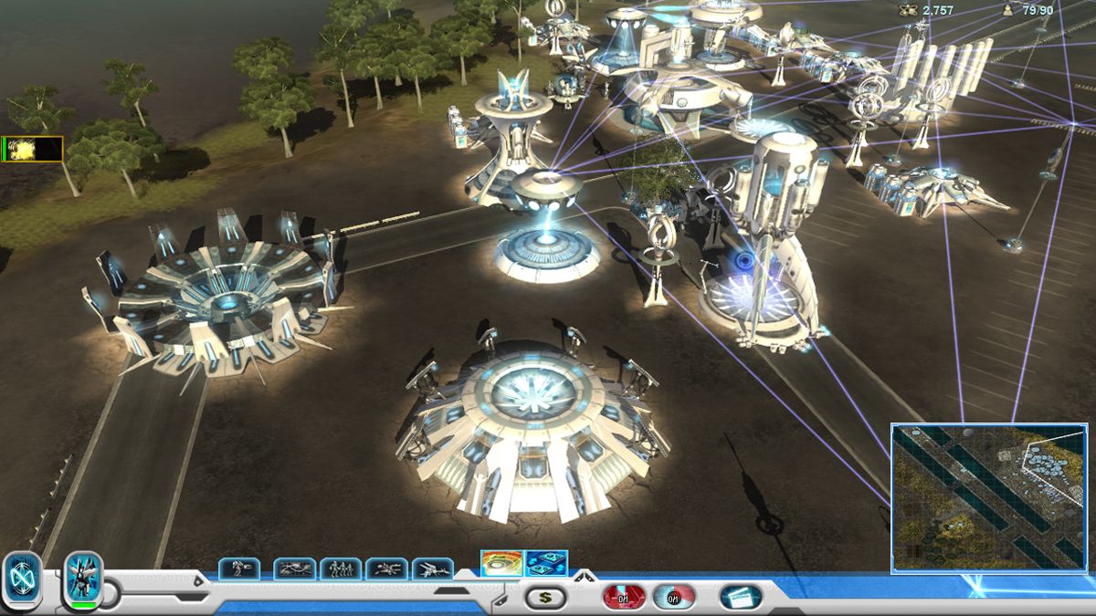 Universe at War: Earth Assault (Windows) screenshot: Novus base