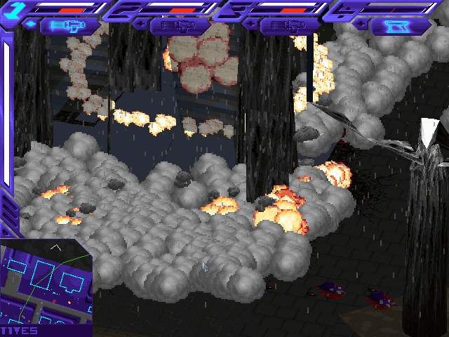 Syndicate Wars (DOS) screenshot: Area refurbishment