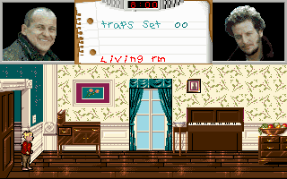Home Alone (DOS) screenshot: The beginning of the game (MCGA/VGA)