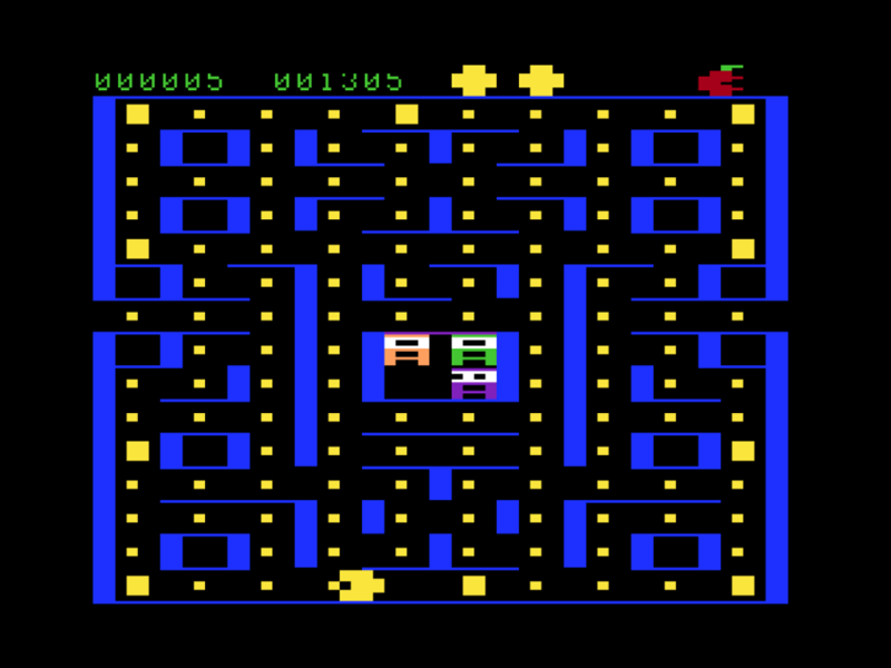 Screenshot of PacTac (TRS80 CoCo, 1981) MobyGames