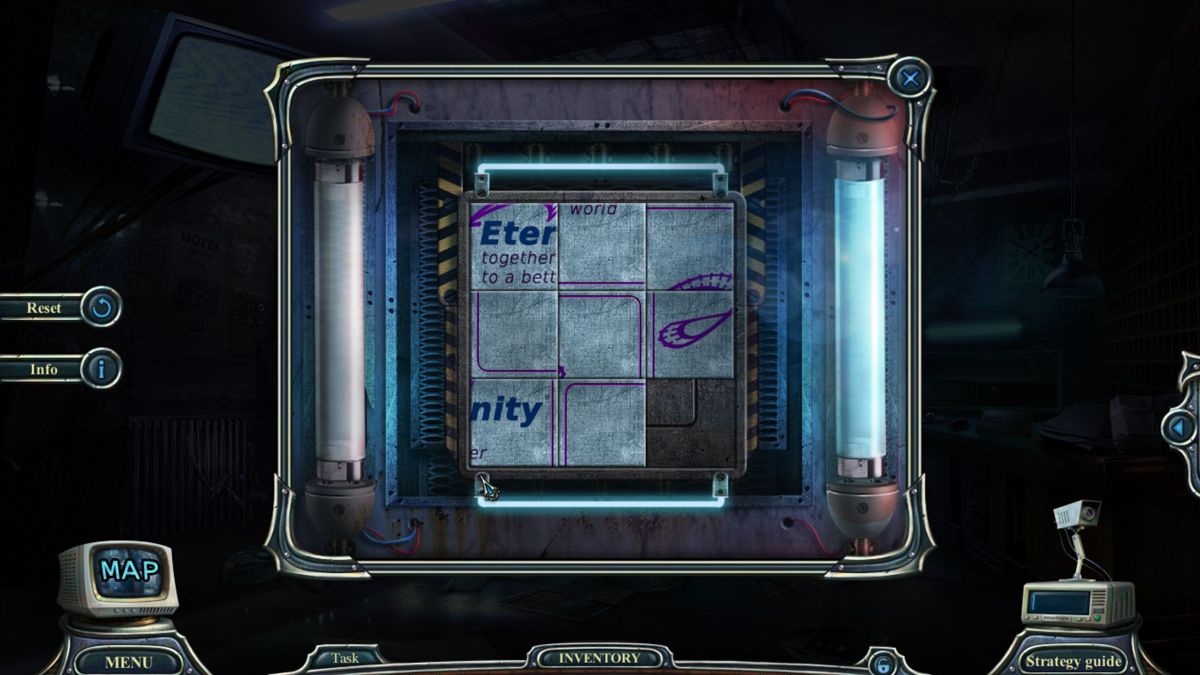 Haunted Hotel: Eternity (Collector's Edition) (Windows) screenshot: There are sliding block puzzles<br><br>Big Fish Games demo