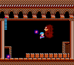 Milon's Secret Castle (NES) screenshot: A furry miniboss