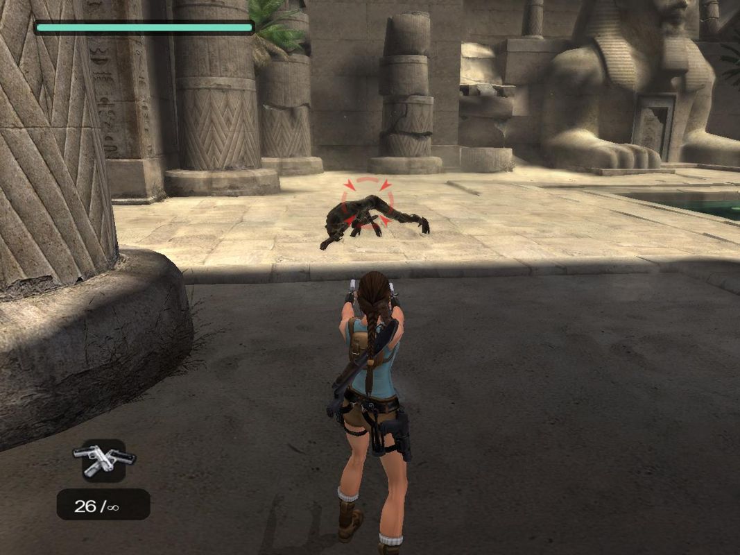 Lara Croft: Tomb Raider - Anniversary (Windows) screenshot: Fighting the mummy