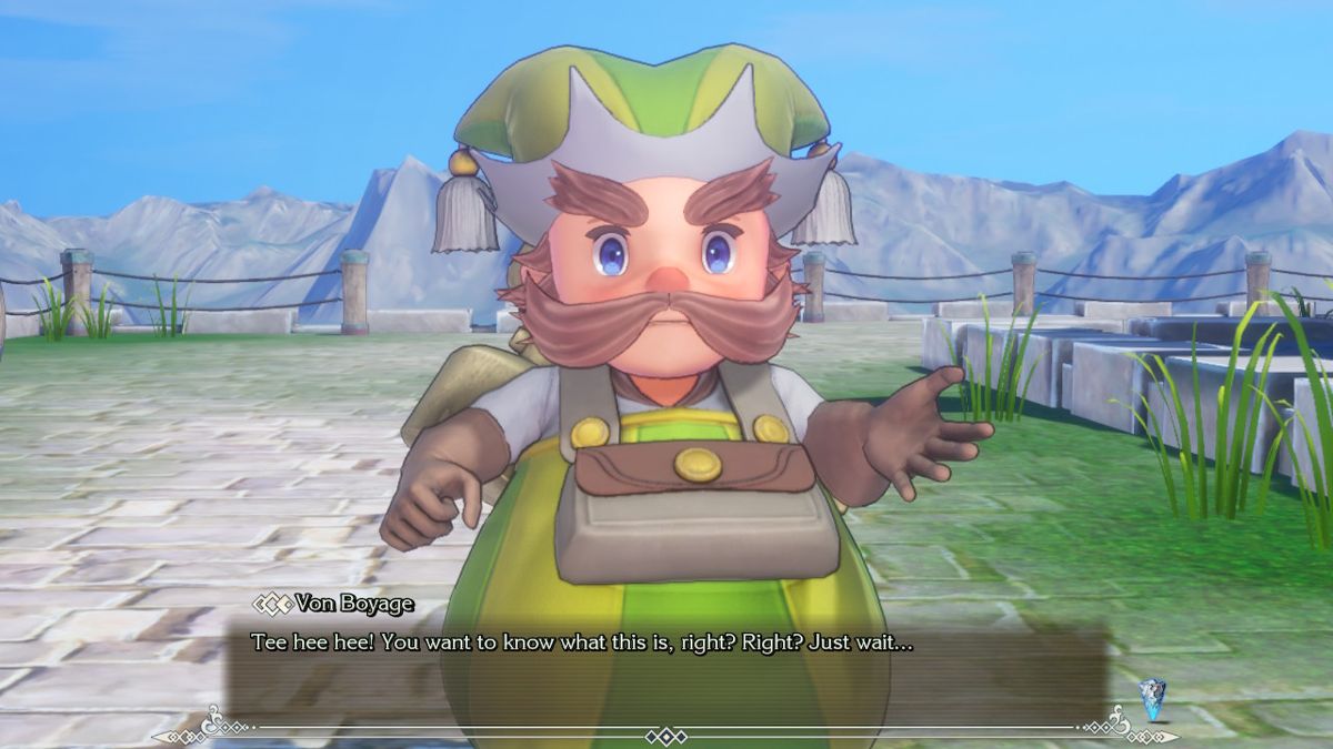 Trials of Mana (Nintendo Switch) screenshot: Don't keep me in suspense Von Boyage