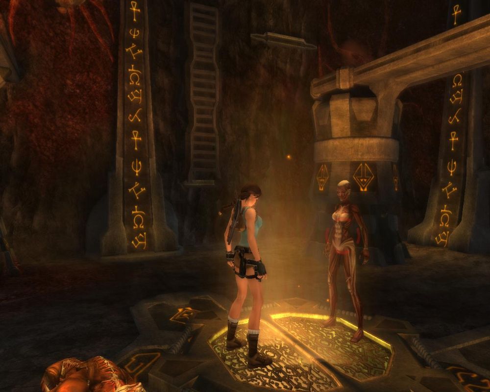 Lara Croft: Tomb Raider - Anniversary (Windows) screenshot: Meeting the wraith