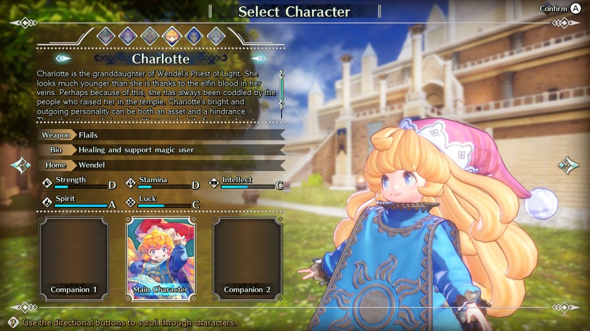Trials of Mana (Nintendo Switch) screenshot: ....do we take Charlotte?....