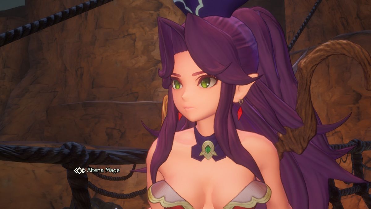 Trials of Mana (Nintendo Switch) screenshot: Angela is worried
