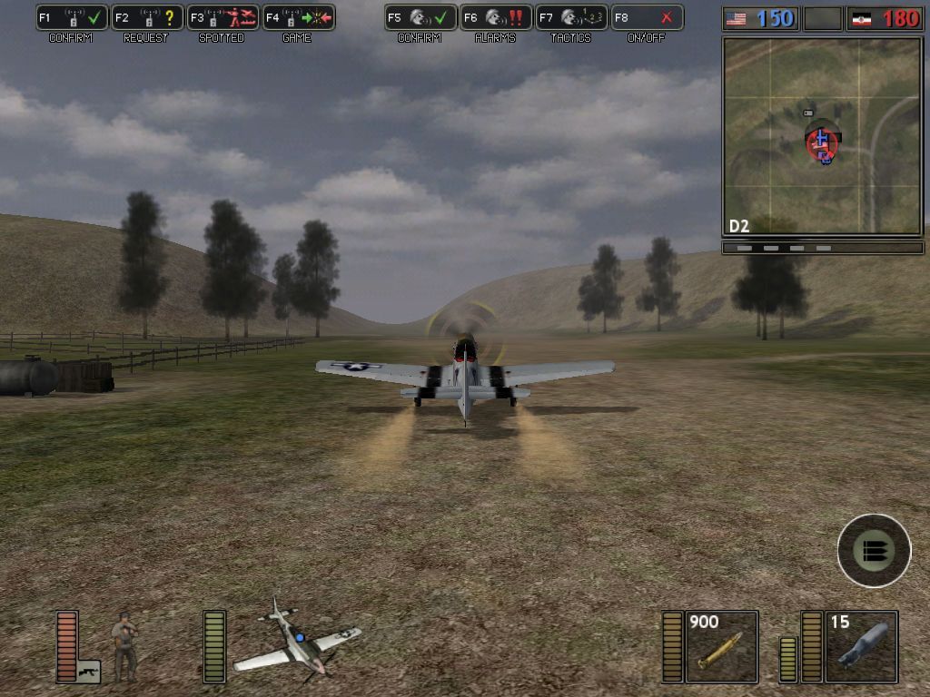 Battlefield 1942 (Windows) screenshot: Taking off