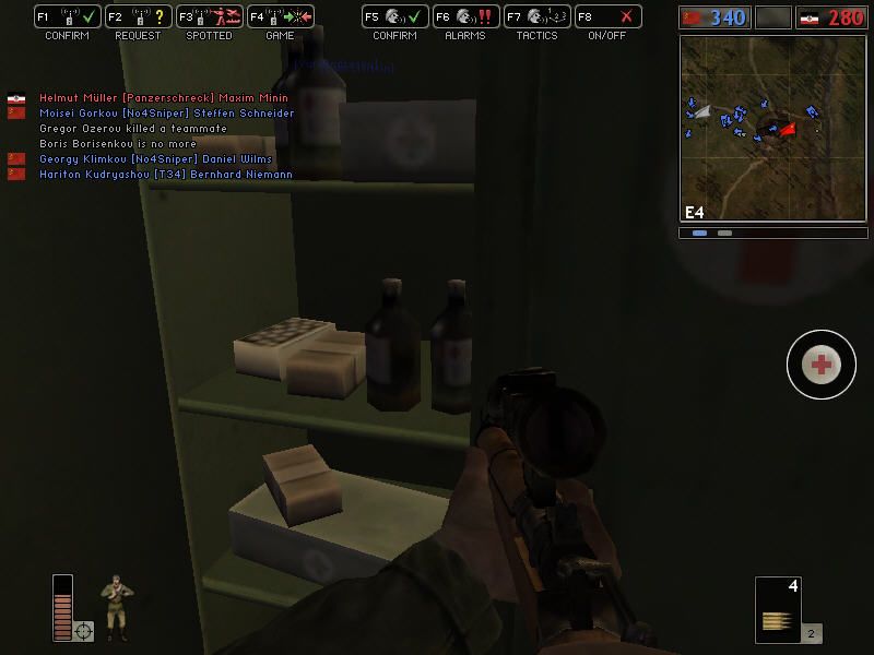 Battlefield 1942 (Windows) screenshot: Medicaments