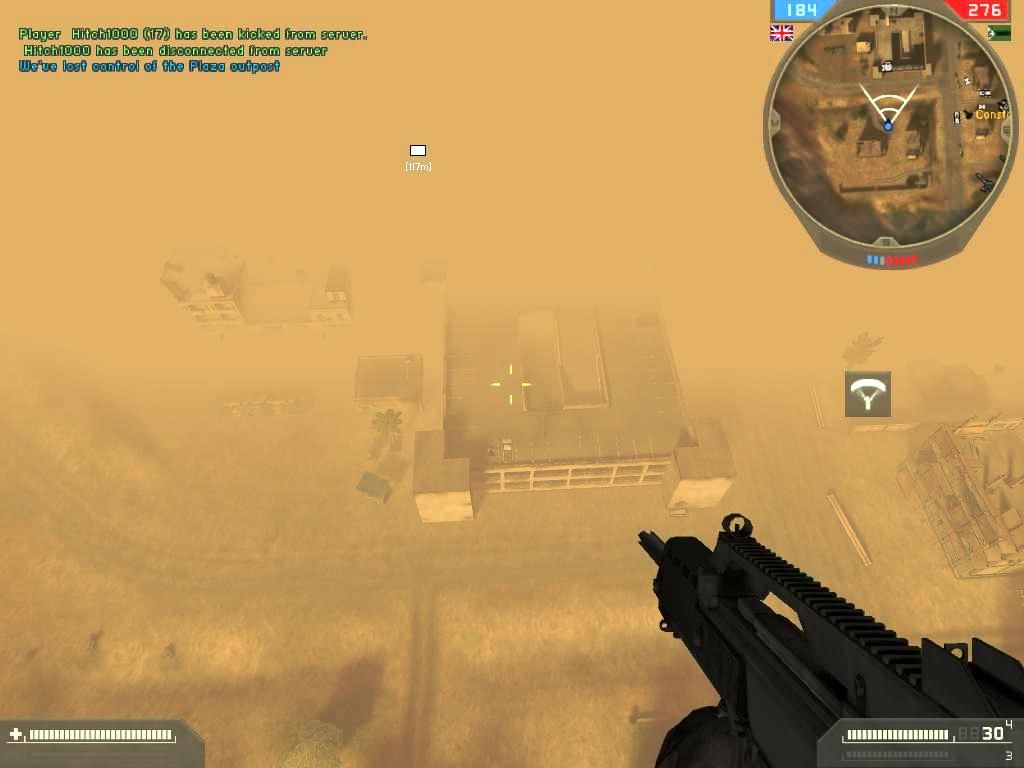 Battlefield 2: Special Forces (Windows) screenshot: Warlord-Unique spawn point allows for parachute into game
