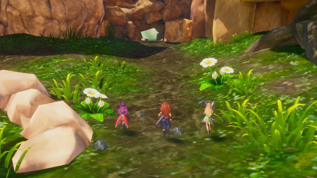 Trials of Mana (Nintendo Switch) screenshot: Now we are all small!