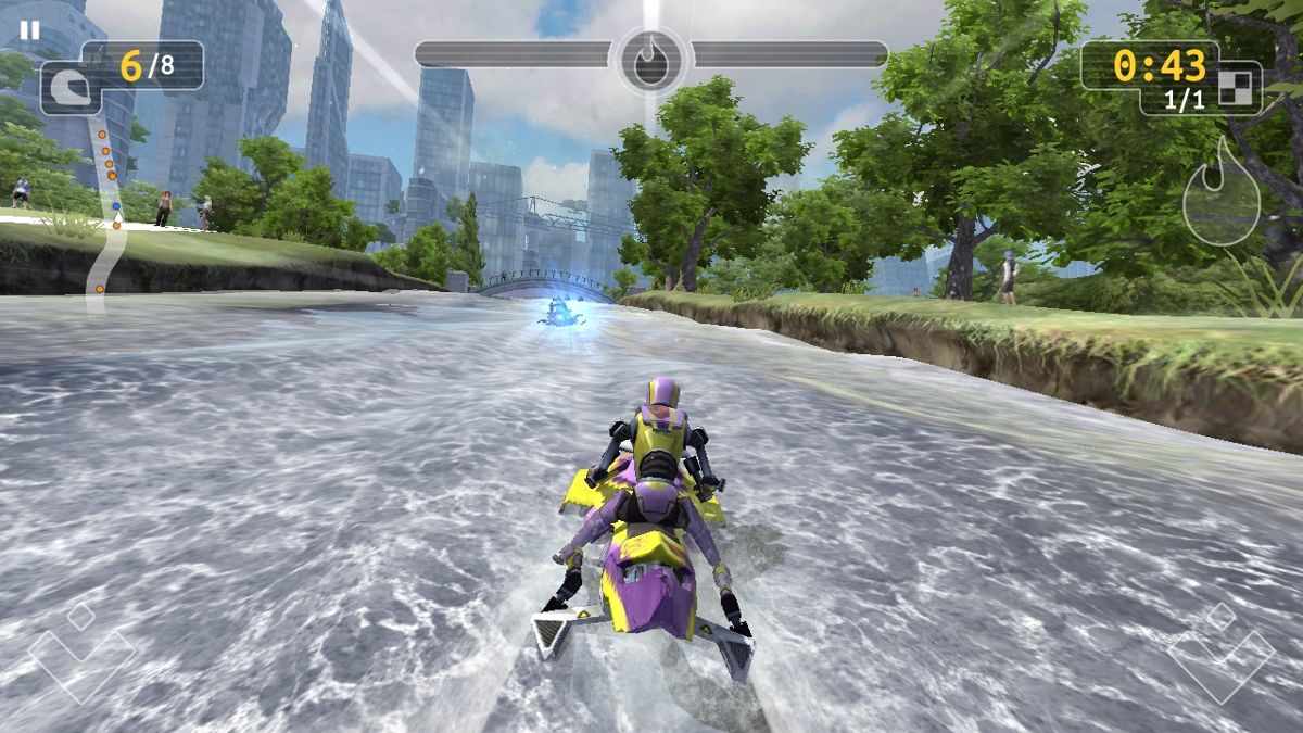 Riptide GP: Renegade (Android) screenshot: Racing in paradise