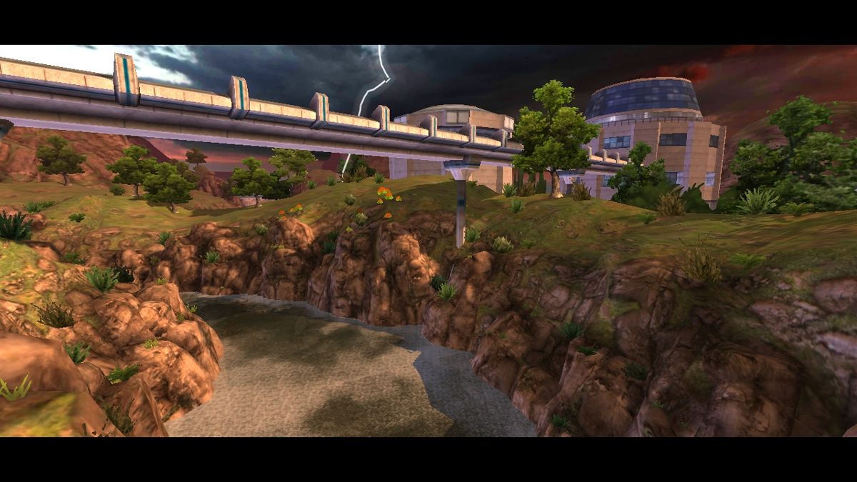 Riptide GP: Renegade (Android) screenshot: Before each race, the camera shows some fragments of the track