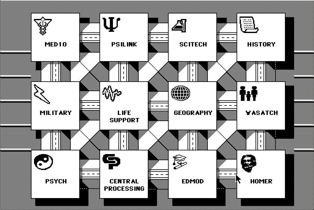 Portal (Macintosh) screenshot: The main interface panel