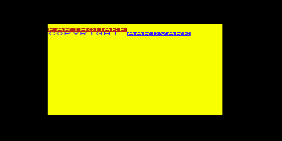 Earthquake (VIC-20) screenshot: Title Screen
