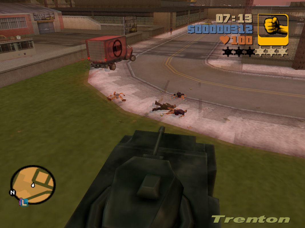Grand Theft Auto III (Windows) screenshot: MULTIKILL. Tank is good thing. :D