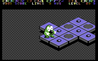 Bombuzal (Commodore 64) screenshot: Beginning the first puzzle