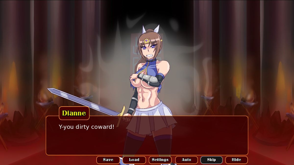 Demon King Domination (Windows) screenshot: Shattering her armor