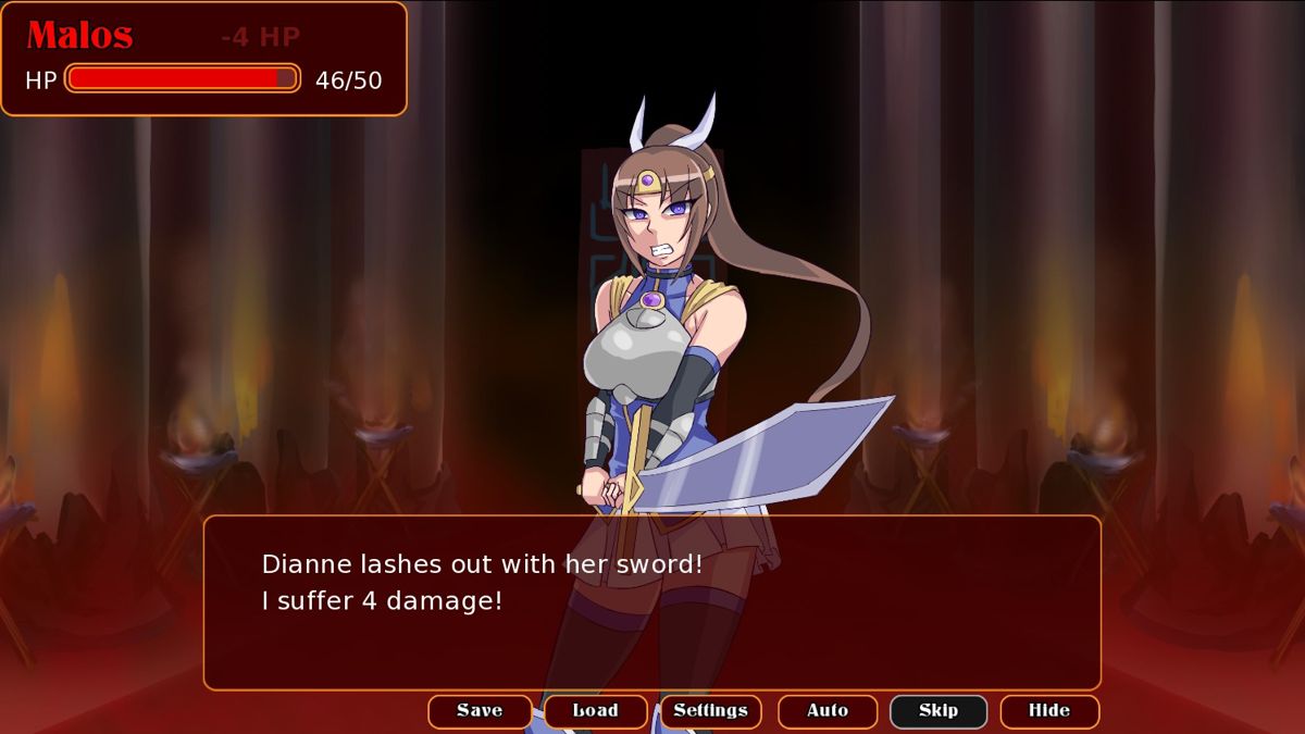 Demon King Domination (Windows) screenshot: Dianne attacks