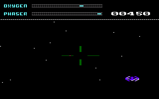 Argo Navis (Amstrad CPC) screenshot: Mini-game when activating the red firing portal.