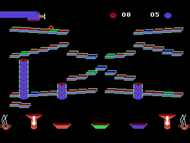 Roller Controller (TRS-80 CoCo) screenshot: Balls are Approaching