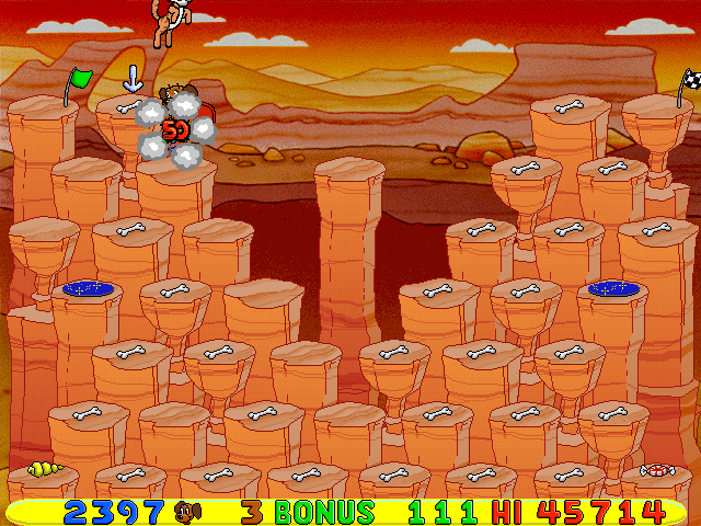 Putt-Putt and Pep's Dog on a Stick (Windows) screenshot: Oh the wonders of what a cape can do.