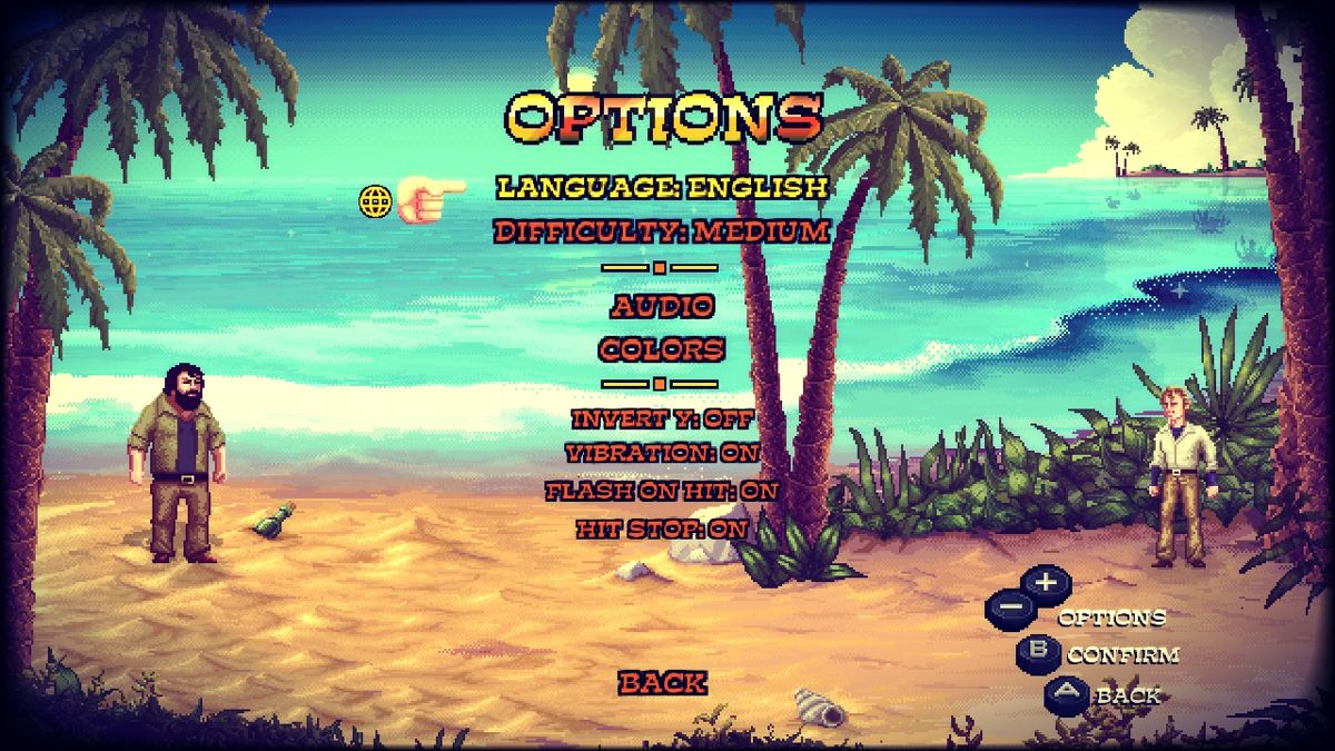 Bud Spencer & Terence Hill: Slaps and Beans (Nintendo Switch) screenshot: Options