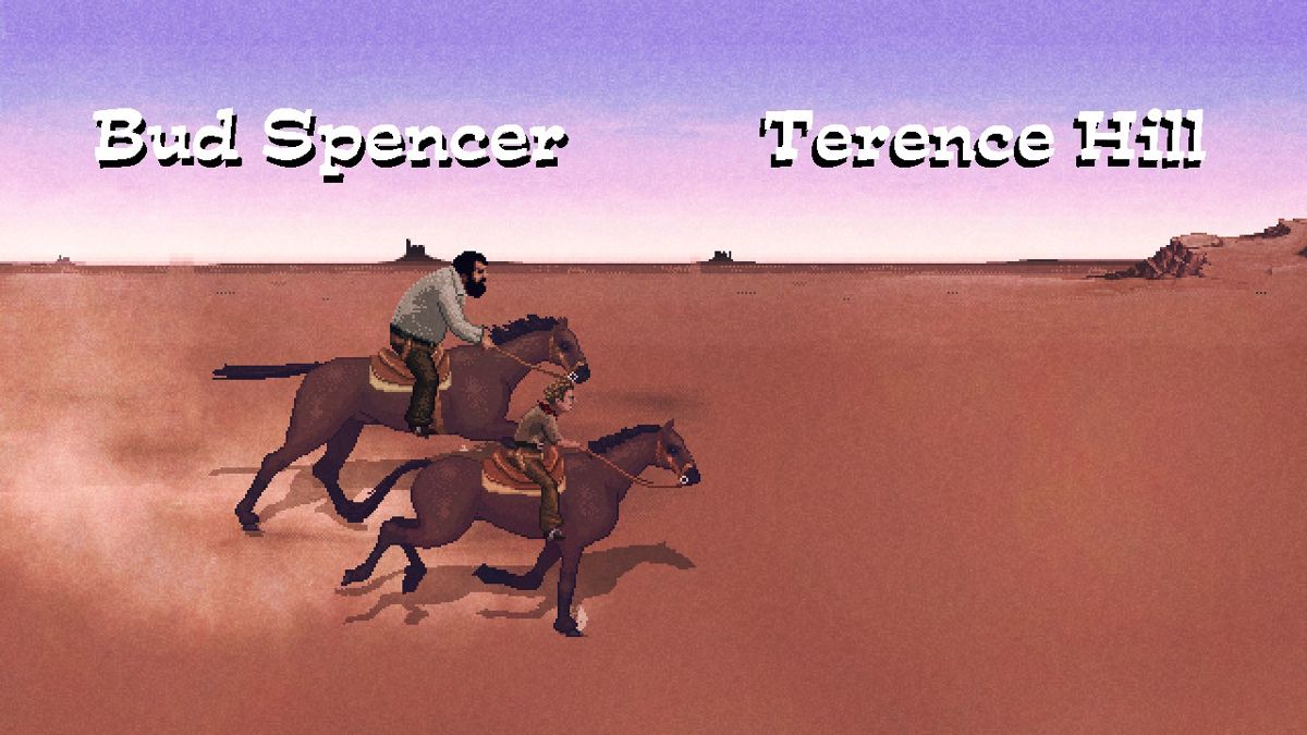 Bud Spencer & Terence Hill: Slaps and Beans (Nintendo Switch) screenshot: Riding to Stoneville