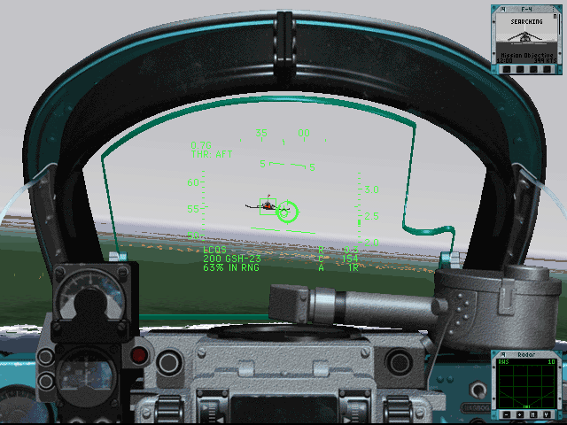Jane's Combat Simulations: USNF'97 - U.S. Navy Fighters (Windows) screenshot: MIG21 cockpit