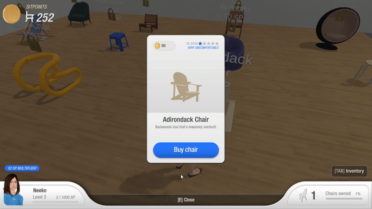 Screenshot of Chair Simulator (Windows, 2021) MobyGames