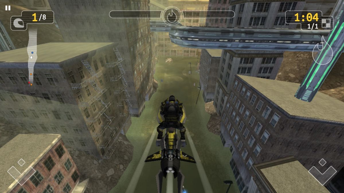 Riptide GP: Renegade (Android) screenshot: A jump in the Ruins